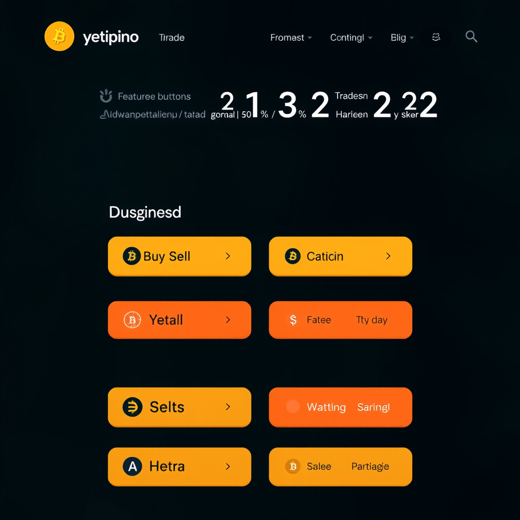 Clean and intuitive cryptocurrency trading interface showing beginner-friendly buy/sell buttons alongside advanced trading tools and portfolio management features